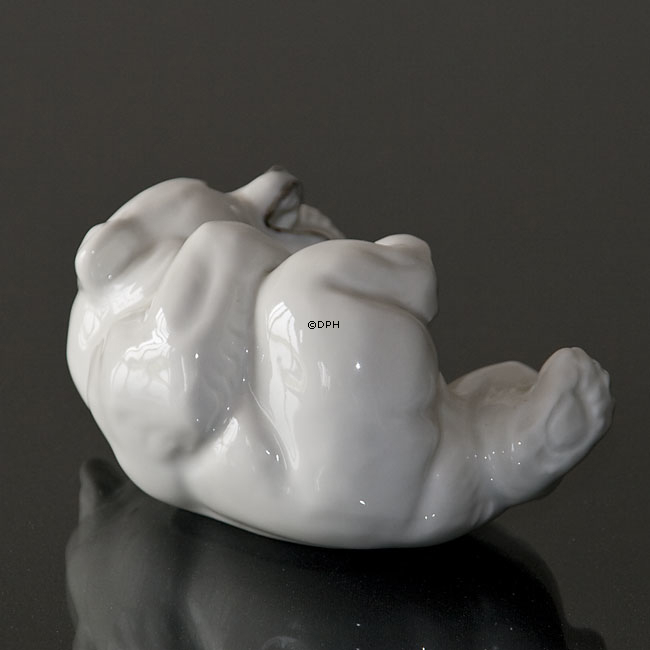 Weißer Eisbärenjunge Figur, Royal Copenhagen Nr. 21432 oder 232