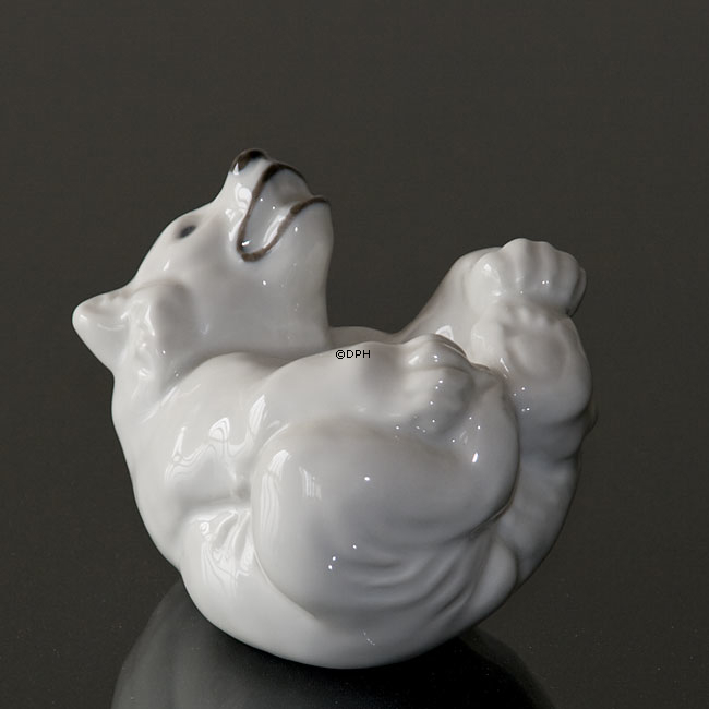 Weißer Eisbärenjunge Figur, Royal Copenhagen Nr. 22745 oder 245
