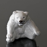 Weißer Eisbärenjunge Figur, Royal Copenhagen Nr. 22746 oder 246