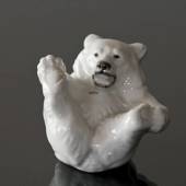 Weißer Eisbärenjunge Figur, Royal Copenhagen Nr. 22747 