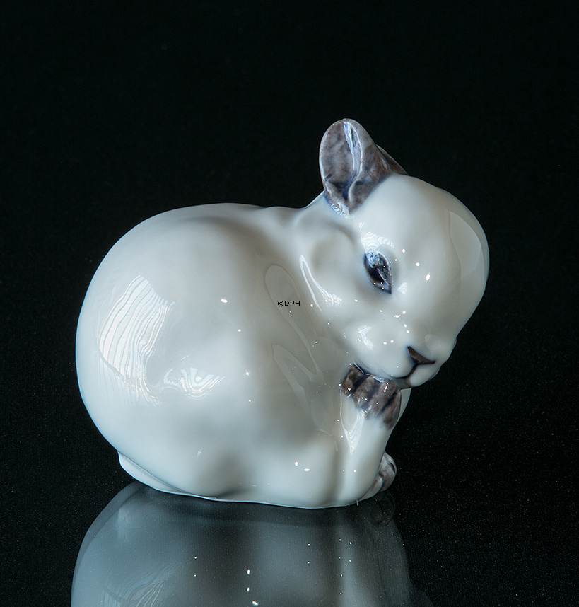 Weiße Kaninchenfigur, Royal Copenhagen Nr. 251