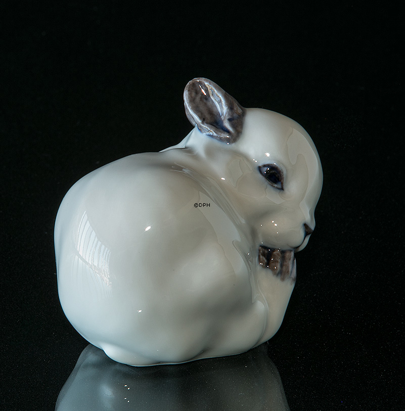 Weiße Kaninchenfigur, Royal Copenhagen Nr. 251