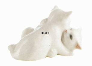 Zwei weiße Kätzchen, Royal Copenhagen Figur Nr. 303