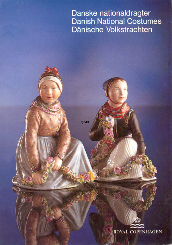 Amager-Mädchen, Royal Copenhagen Überglasur Figur Nr. 12412 oder 252