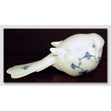 Pessimist, Royal Copenhagen Meisenfigur Nr. 411 mit blauer geriffelter Verzierung