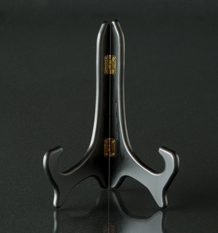 Robustes Holztellerhalter. Höhe 20cm - Für mittelgroße Schüsseln und Teller.