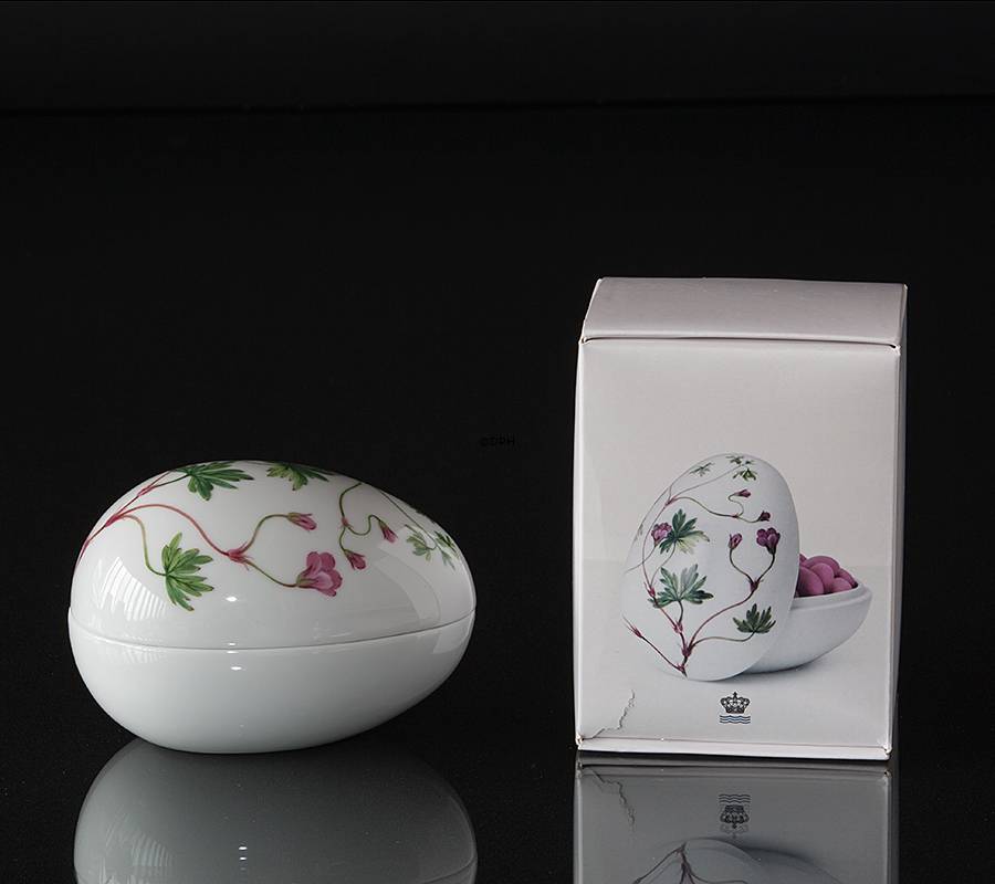 Liegende Bonbonniere mit Geranie, Royal Copenhagen Osterei 2016