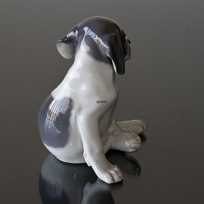 Terrier sitzt und sieht lustig aus, Royal Copenhagen Hundefigur Nr. 259 oder 051