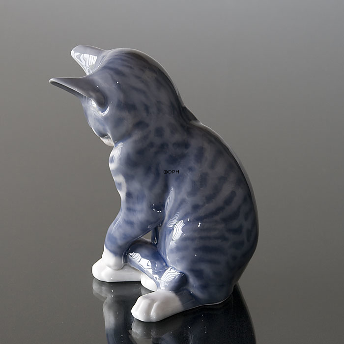Katze, Royal Copenhagen Figur Nr. 340 oder 055