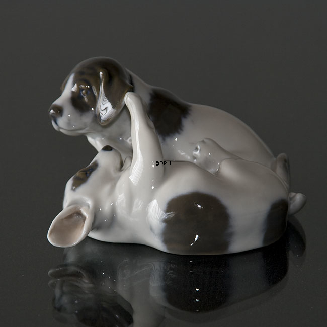 Pointer Welpen, Royal Copenhagen Hundefigur Nr. 453 oder 058