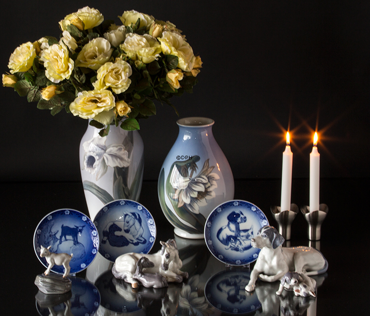 Pointer Welpen, Royal Copenhagen Hundefigur Nr. 453 oder 058