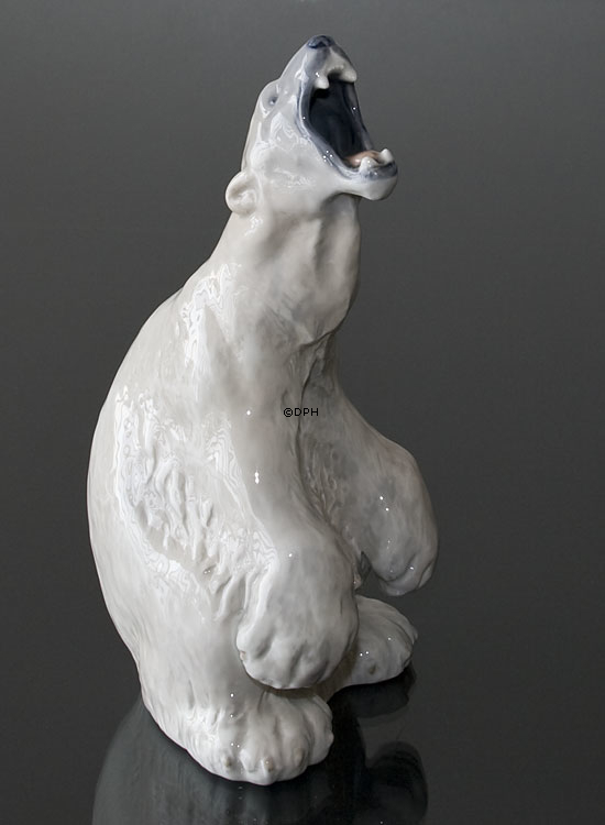 Eisbär brüllt, Royal Copenhagen Figur Nr. 502 oder 060