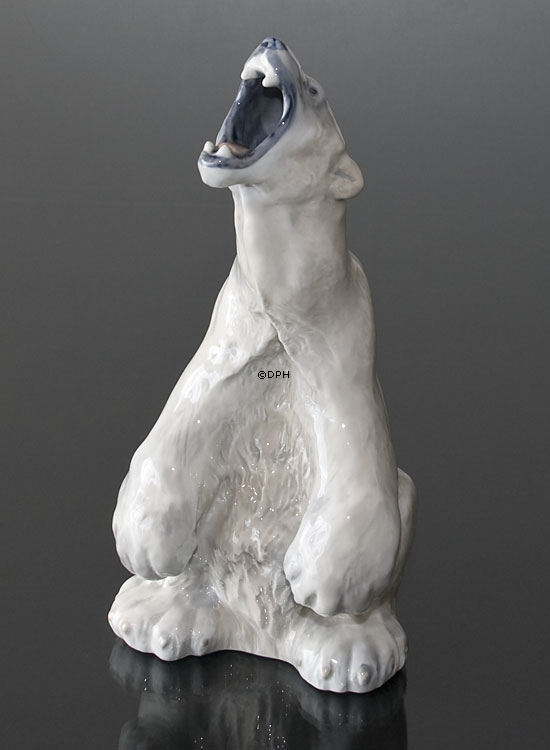 Eisbär brüllt, Royal Copenhagen Figur Nr. 502 oder 060