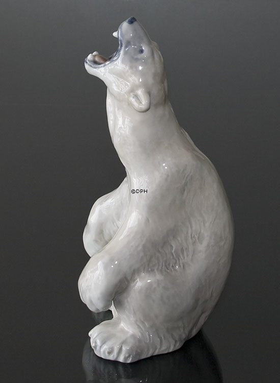 Eisbär brüllt, Royal Copenhagen Figur Nr. 502 oder 060