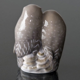 Paar Eulen, Royal Copenhagen Vogelfigur Nr. 834 oder 077