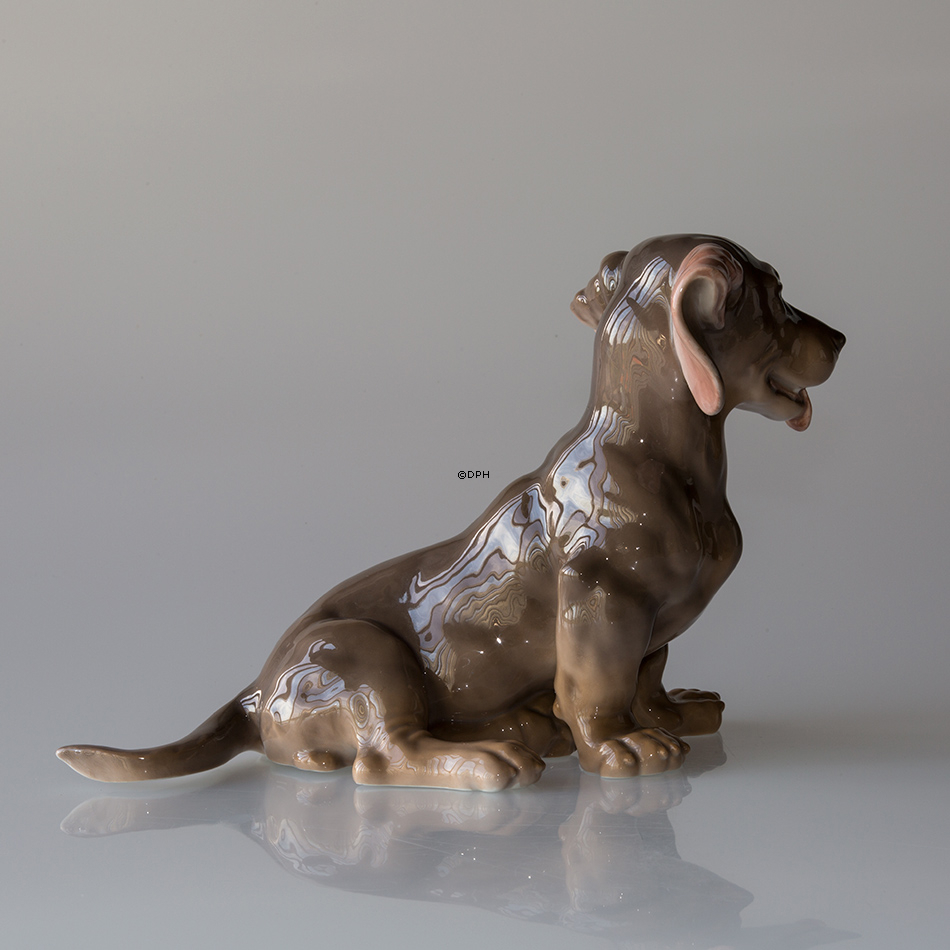 Dackel, Royal Copenhagen Hundefigur Nr. 856 eller 078
