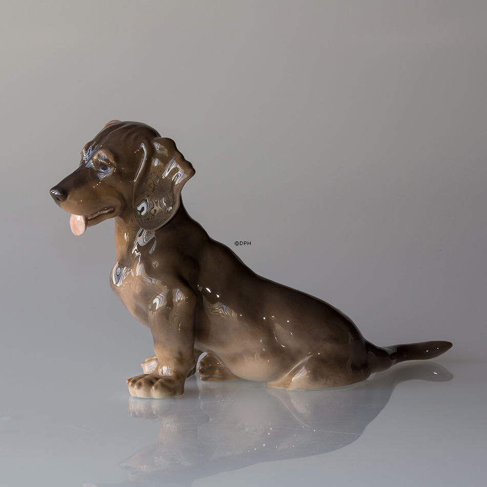Dackel, Royal Copenhagen Hundefigur Nr. 856 eller 078