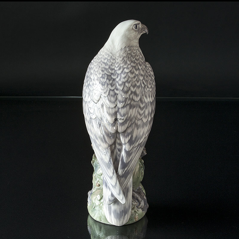 Isländischer Falke, Royal Copenhagen Vogelfigur Nr. 1661 oder 109