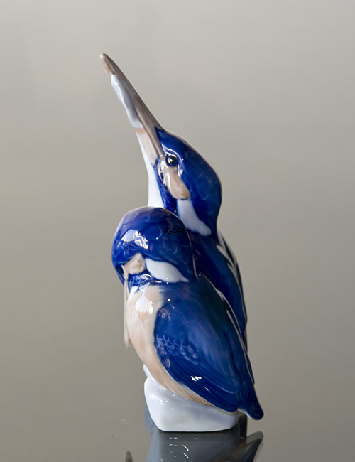 Paar Eisvögel, Royal Copenhagen Vogelfigur Nr. 1769 oder 114