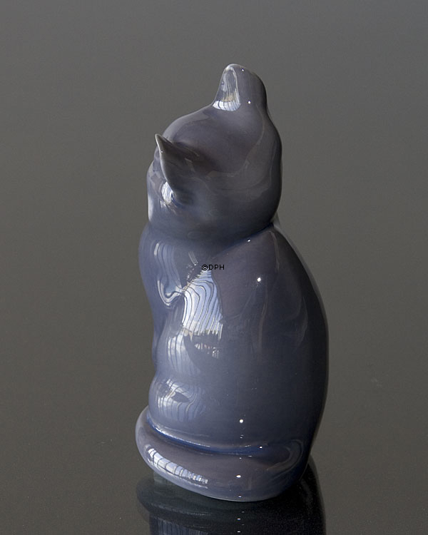 Graue Katze spielt, Royal Copenhagen Figur Nr. 1803 oder 115