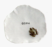 Schale mit grünem Frosch auf Blatt, Royal Copenhagen Nr. 173