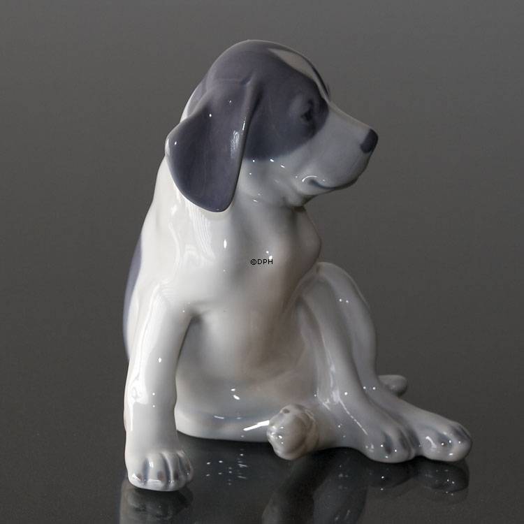 Pointer Welpe, Royal Copenhagen Hund Figur Nr. 106