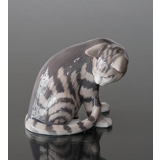 Katze sitzend, Royal Copenhagen Katzenfigur Nr. 301