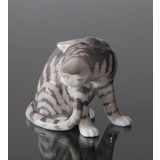 Katze sitzend, Royal Copenhagen Katzenfigur Nr. 301