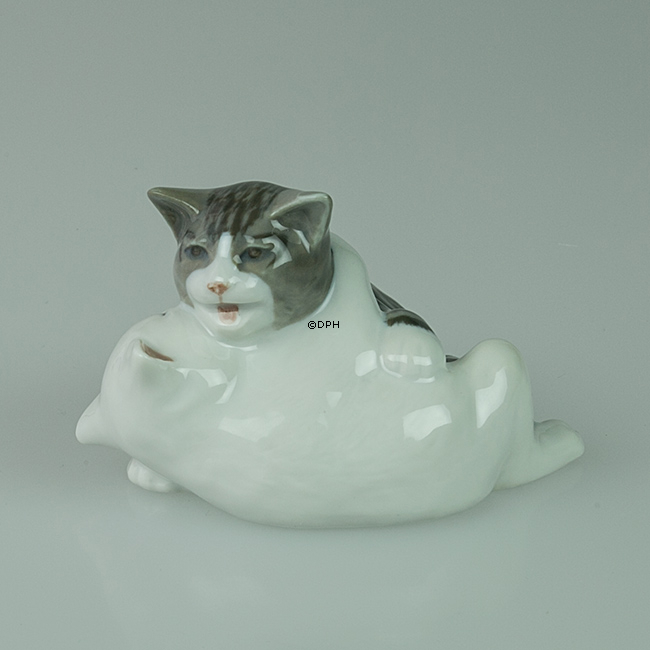 Zwei Kätzchen spielen, Royal Copenhagen Katze Figur Nr. 303
