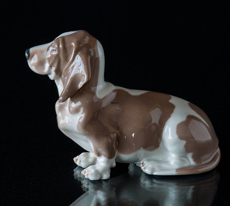 Basset Hound, Royal Copenhagen Hundefigur Nr. 356