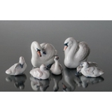 Schwan mit Küken, Royal Copenhagen Figur Nr. 360