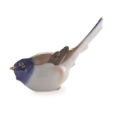 Meise Optimist mit Schwanz oben, Bing & Gröndahl Vogelfigur Nr. 1633 oder 410