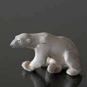 Eisbär, sitzend, Bing & Gröndahl Figur Nr. 2217