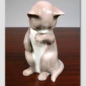Kätzchen stehend, Bing & Gröndahl Katze Figur Nr. 2516 