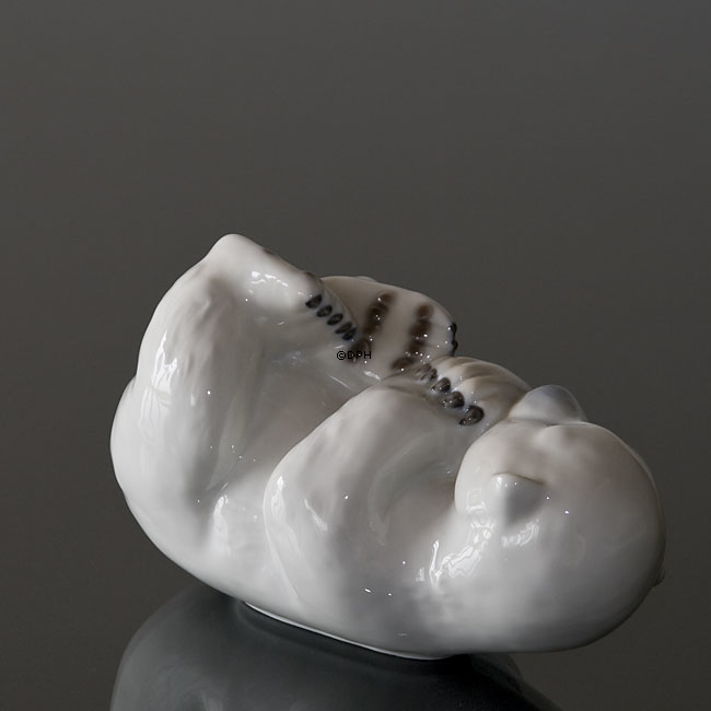 Eisbärenjunge Liegt schläfig, Bing & Gröndahl Figur Nr. 2538 oder 538
