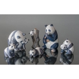 Panda mit Junge, mütterliche Liebe, Royal Copenhagen Figur Nr. 666