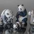 Pandas spielt und kämpft, Royal Copenhagen Figur | Nr. 1020667 | Alt. 1020667 | DPH Trading