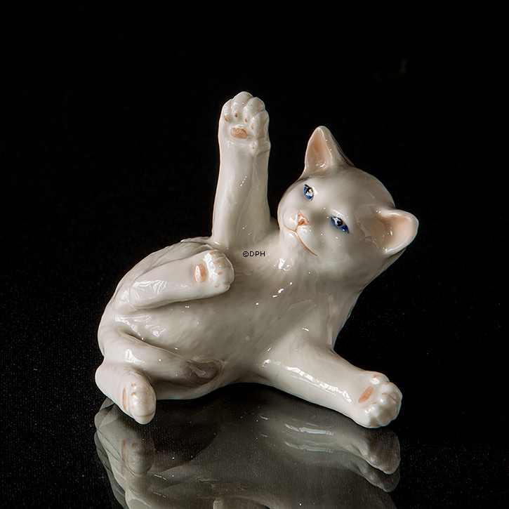 Katze, Royal Copenhagen Figur Nr. 682
