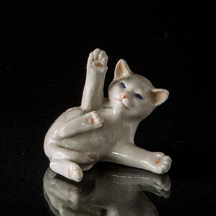 Katze, Royal Copenhagen Figur Nr. 682