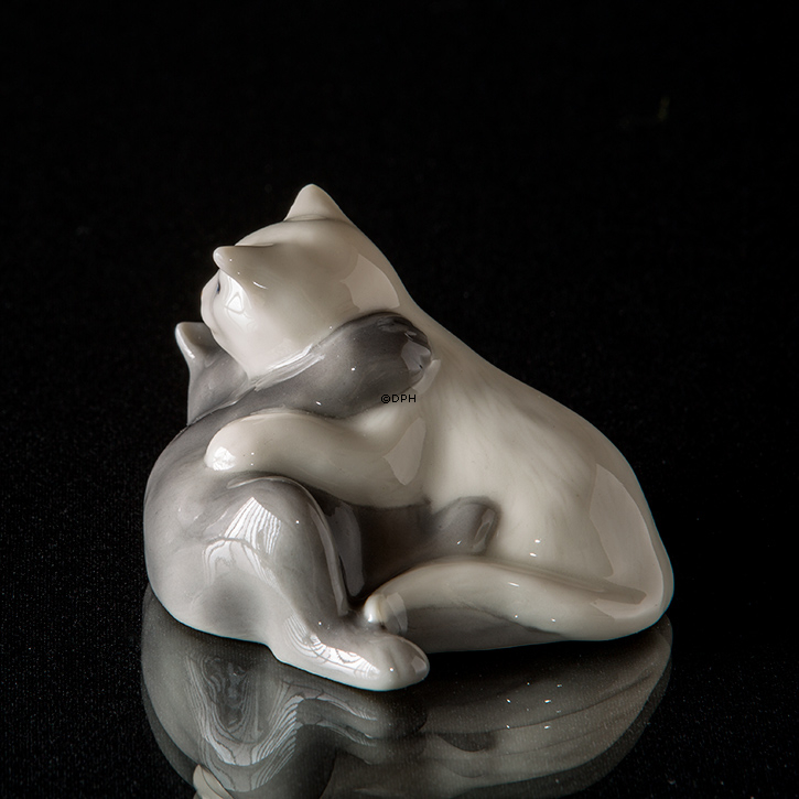 Hannibal und Hager, Katzen, Royal Copenhagen Figur Nr. 683