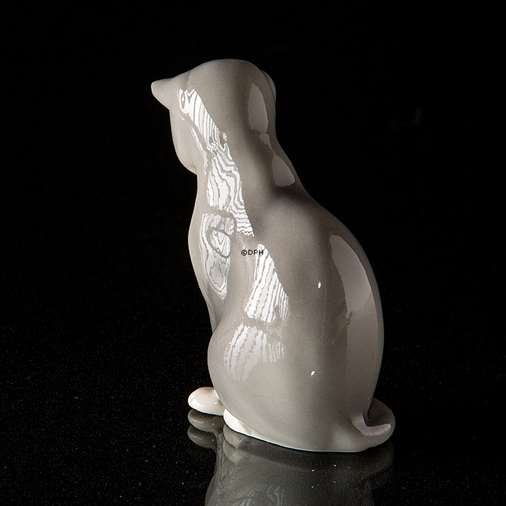 Princess Katze Schaut auf seinem Schwanz, Royal Copenhagen Figur oder 687