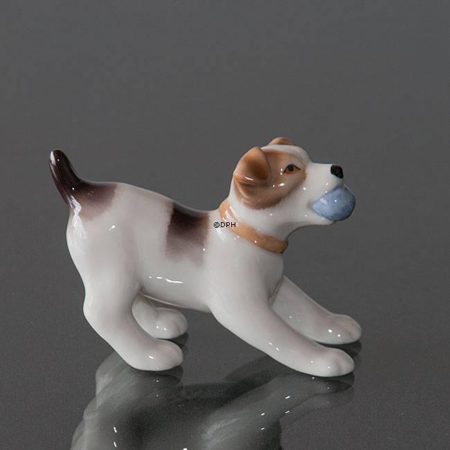 Foxterrier, Royal Copenhagen Hundefigur Nr. 743