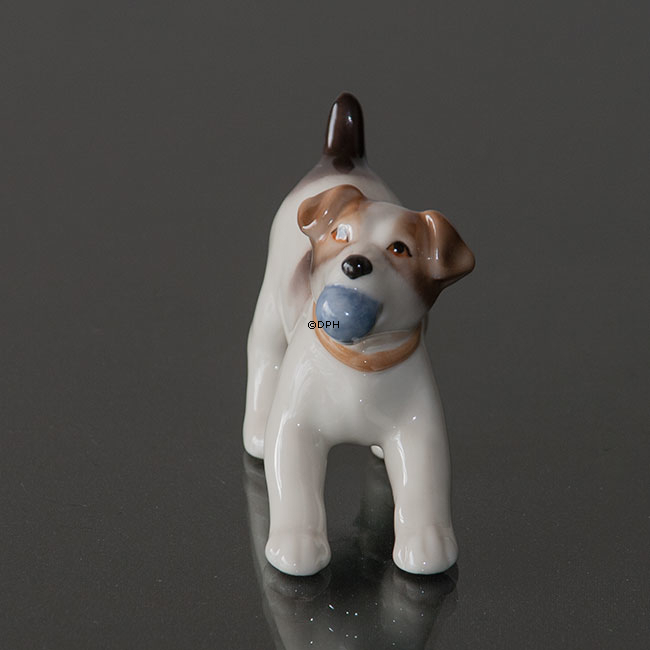 Foxterrier, Royal Copenhagen Hundefigur Nr. 743