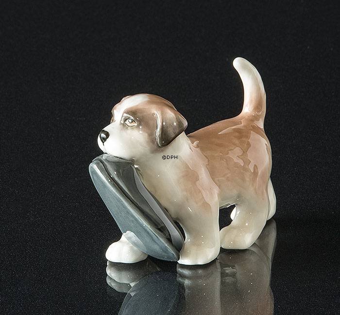 Bernhardiner Hund, Royal Copenhagen Hund Figur Nr. 744