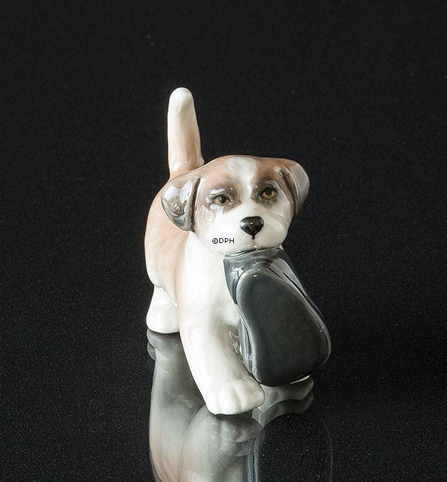 Bernhardiner Hund, Royal Copenhagen Hund Figur Nr. 744
