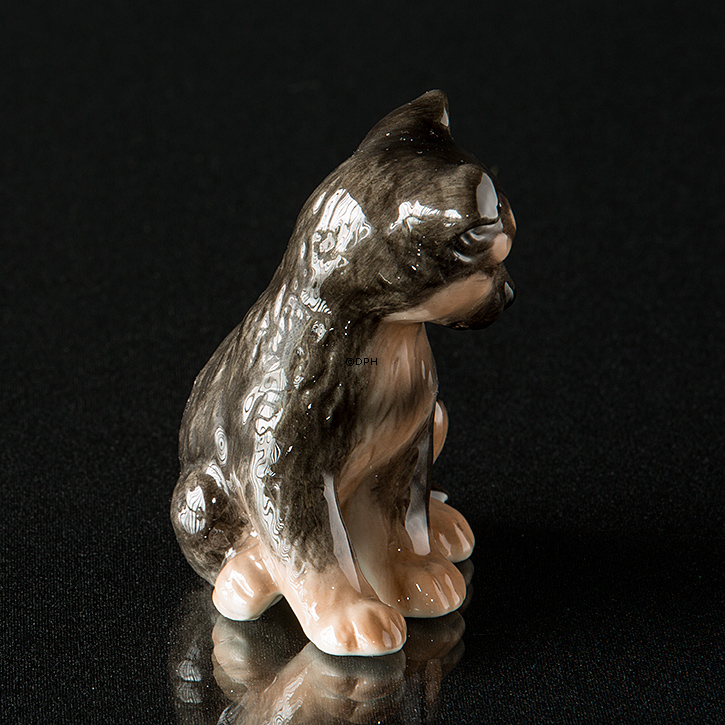 Deutscher Schäferhund Welpe sitzt, Royal Copenhagen Hund Figur Nr. 754