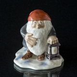 Wichtel mit Laterne, Wiberg, Royal Copenhagen Weihnachtsfigur Nr. 369