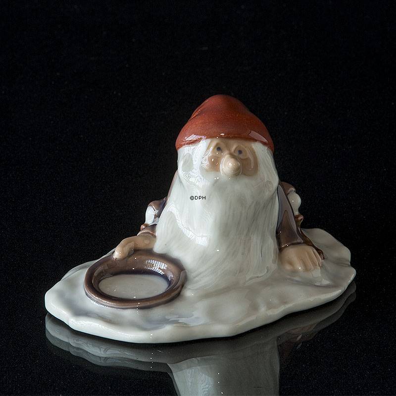 Wichtel mit Porridge, Wiberg, Royal Copenhagen Weihnachtsfigur Nr. 370