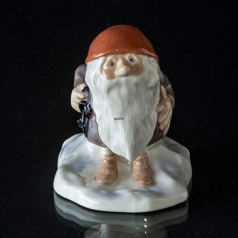 Wichtel mit Schlüssel, Wiberg, Royal Copenhagen Weihnachtsfigur Nr. 371