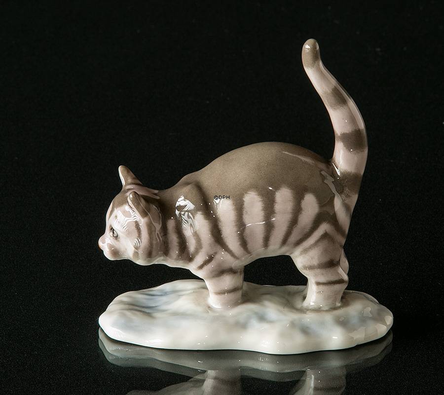 Katze, Wiberg, Royal Copenhagen Weihnachtsfigur Nr. 372